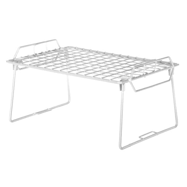 Whitmor 60233982 White Grid Stacking Utility Shelf Bed Bath & Beyond