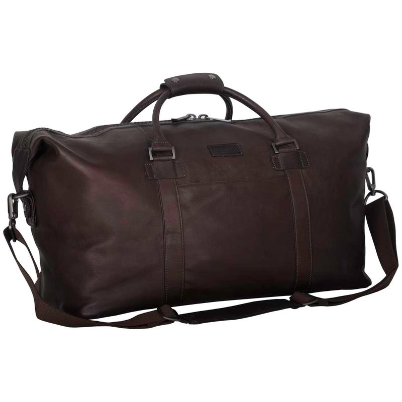 Kenneth Cole Reaction Colombian Leather 20in Single Compartment Carry On Travel Duffel Bag