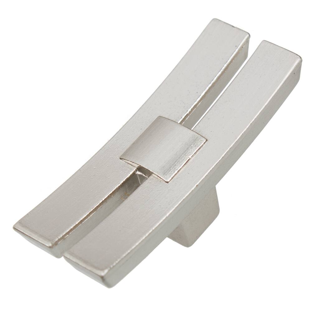GlideRite 1.875-inch Industrial Dual Bar Satin Nickel Cabinet Knobs (Pack of 10 or 25)