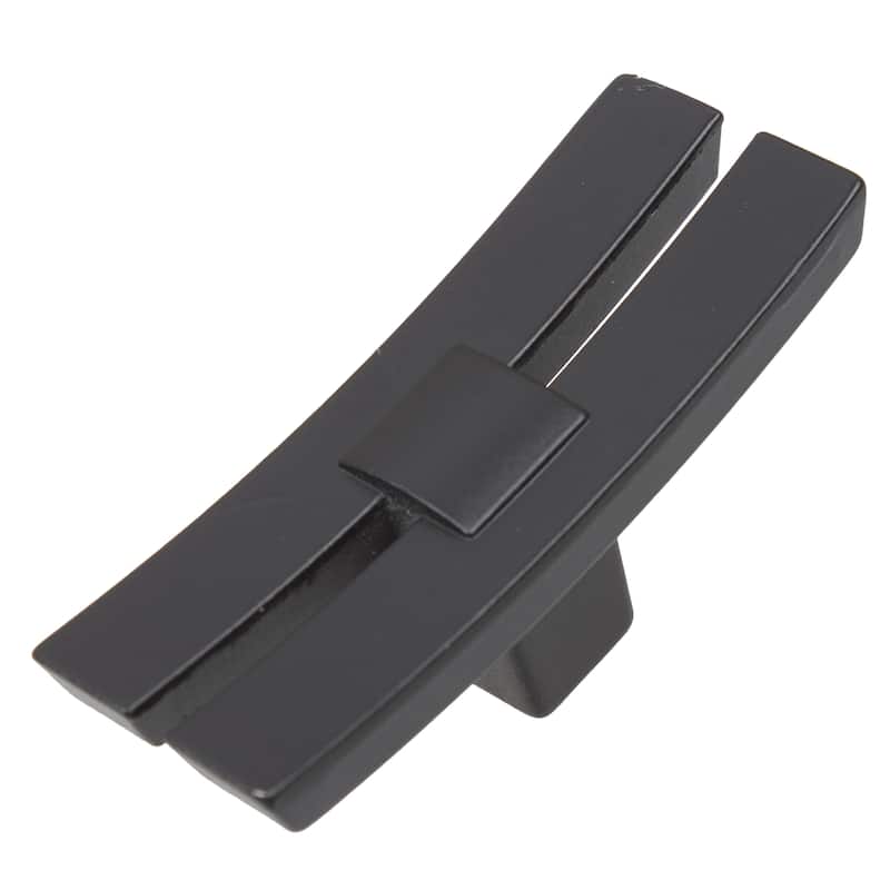 GlideRite 1.875-inch Industrial Dual Bar Matte Black Cabinet Knobs (Pack of 10 or 25)