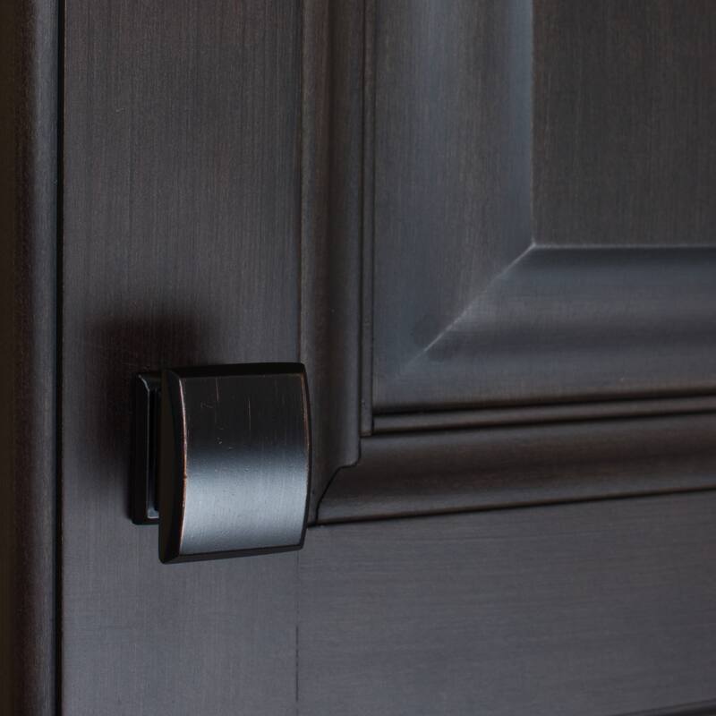 GlideRite 1.25-inch Domed Convex Square Oil Rubbed Bronze Cabinet Knobs (Pack of 10 or 25)