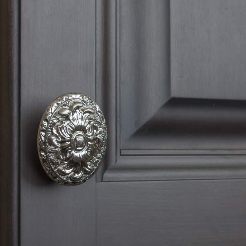 GlideRite 2-inch Old World Ornate Oval Satin Nickel Cabinet Knobs (Pack of 10 or 25)