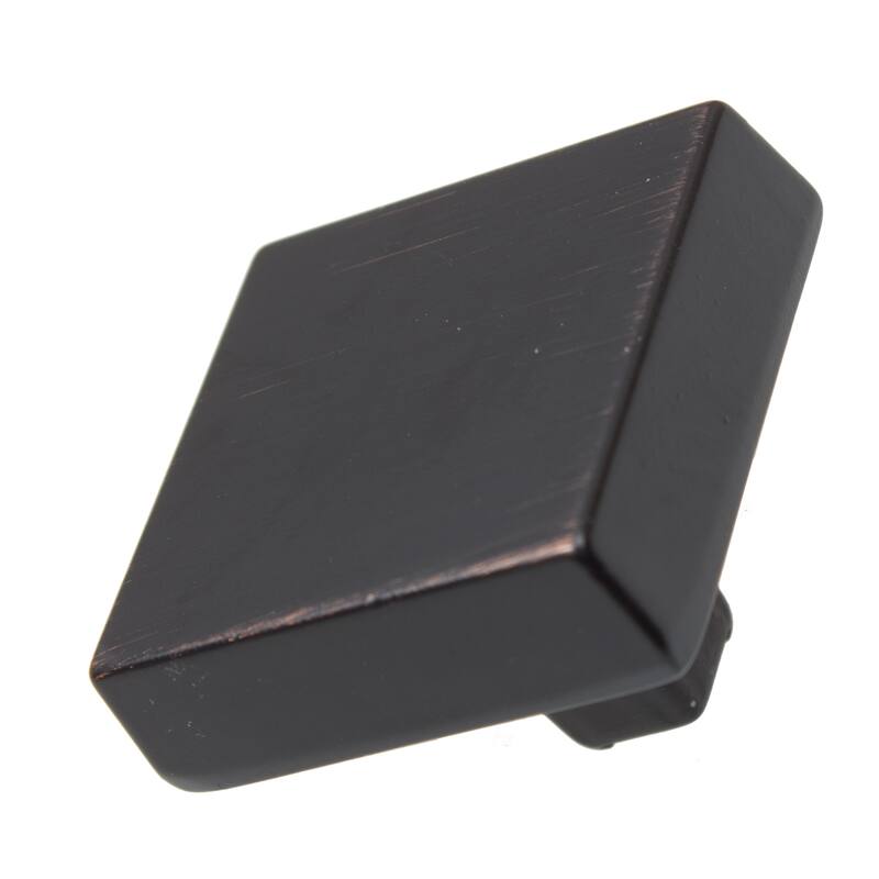 GlideRite 1.125-inch Modern Square Oil Rubbed Bronze Cabinet Knobs (Pack of 10 or 25)