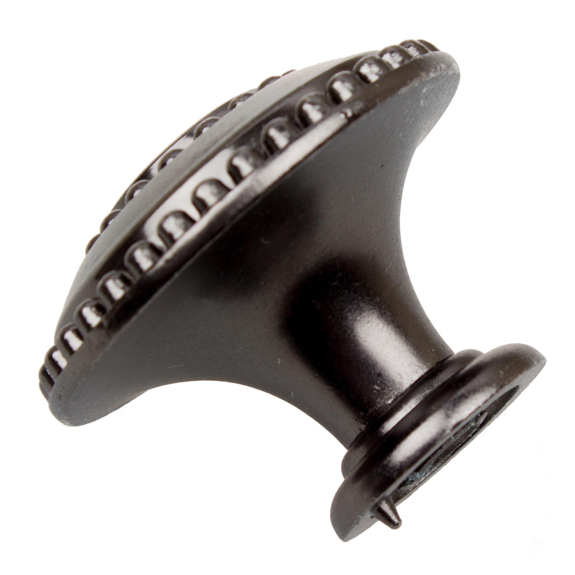 GlideRite Hardware Snowflake Cabinet Knob – 1-1/8" Diameter, Satin Pewter, Zinc Alloy, Traditional Style – 87420-P