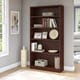 preview thumbnail 1 of 2, Bush Furniture Universal 5 Shelf Bookcase in Vogue Cherry