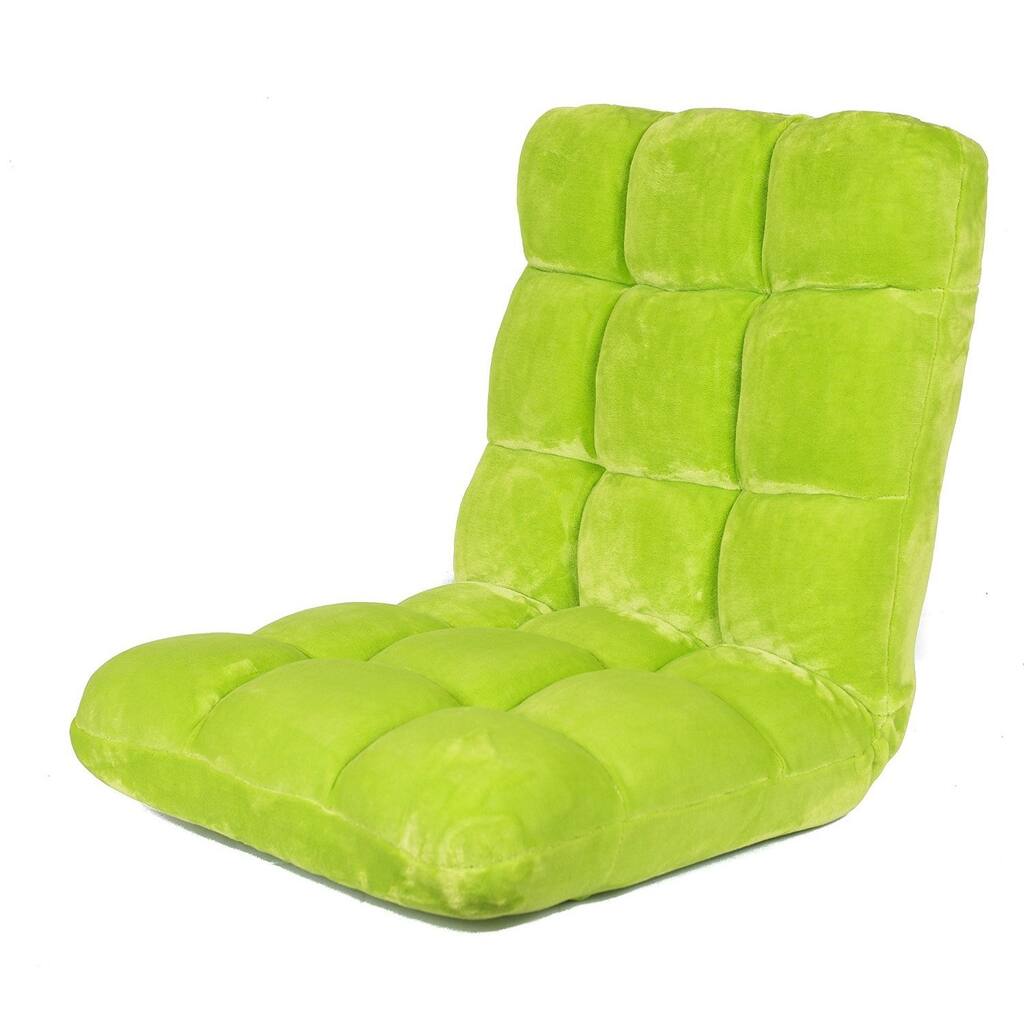 BirdRock Home Green Plush Memory Foam Floor/Gaming Chair