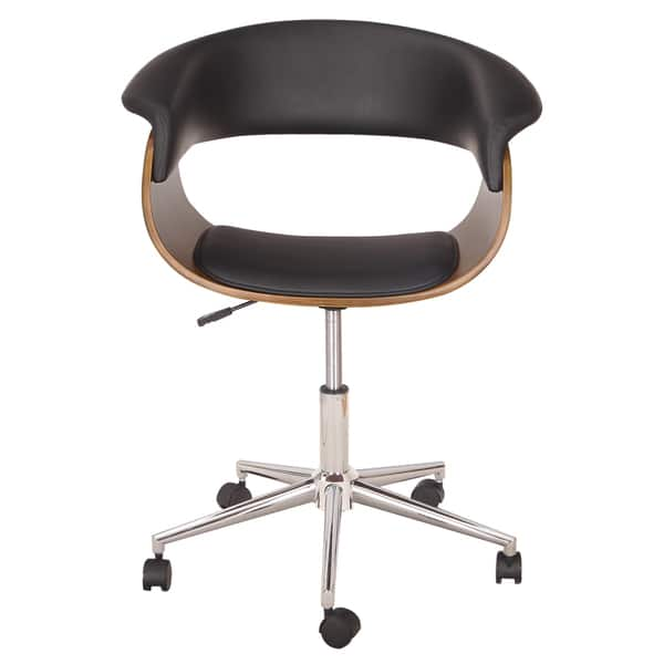 Wooden Armless Swivel Desk Chair | Tyres2c