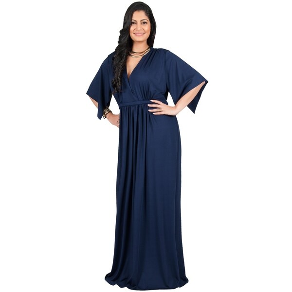 Women Work Deep V-Neck Long Sleeve Dress Slim Cocktail Party Midi Maxi Plus Size