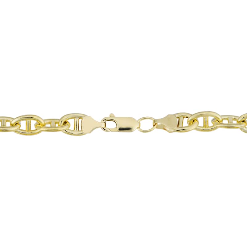 Fremada 14k Yellow Gold Filled 6.6 millimeters Mariner Link Chain Necklace