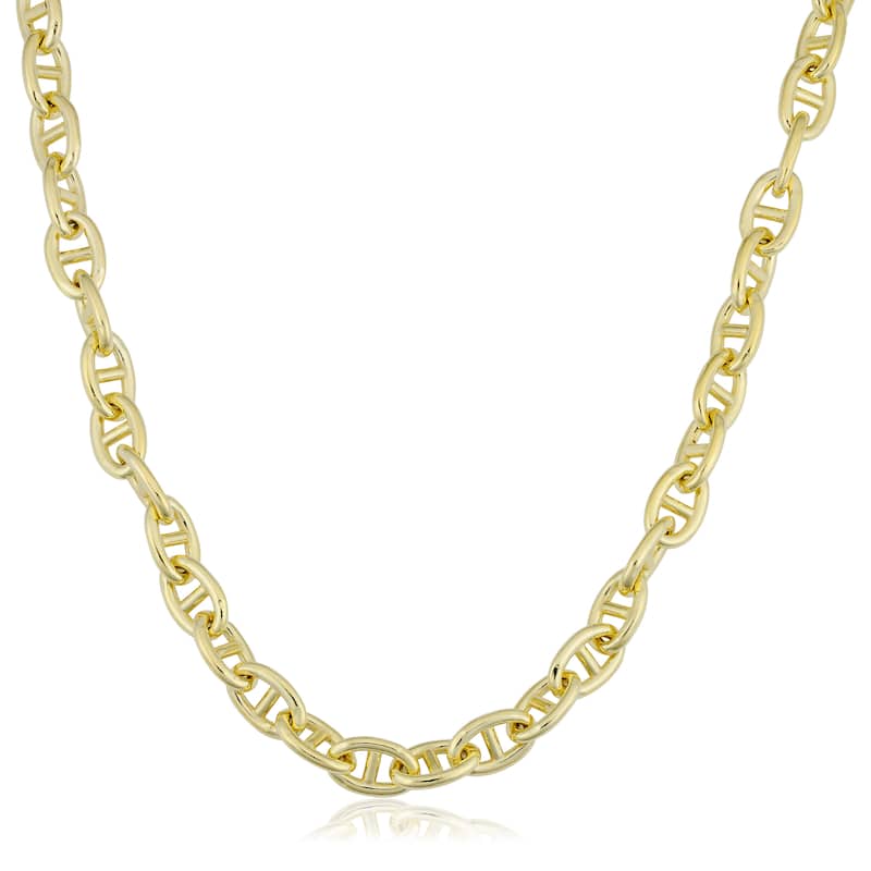 Fremada 14k Yellow Gold Filled 6.6 millimeters Mariner Link Chain Necklace