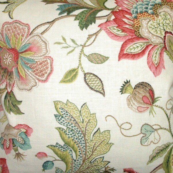 floral euro sham