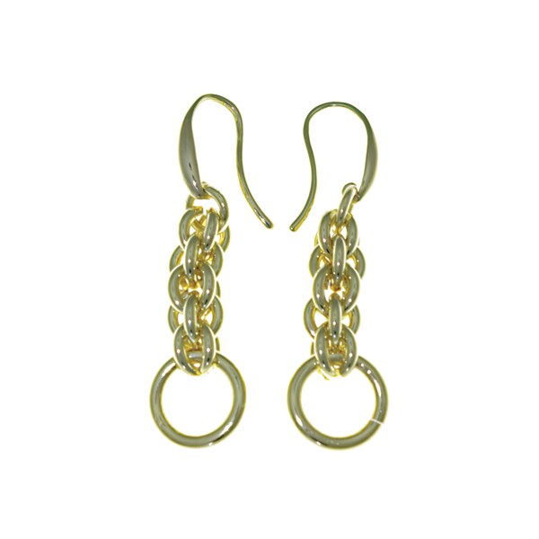 Isla Simone 18 Karat Gold Electro Plated Interlock Earring Free Isla Simone 18 Karat Gold Electro Plated Interlock Earring