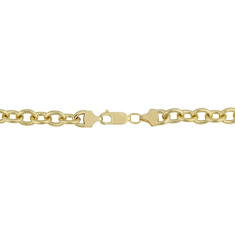 Fremada 14k Yellow Gold Filled 7.5mm Bold Oval Link Chain Necklace