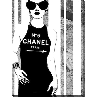 BY Jodi "Straight Up Silver" Giclee Print Canvas Wall Art