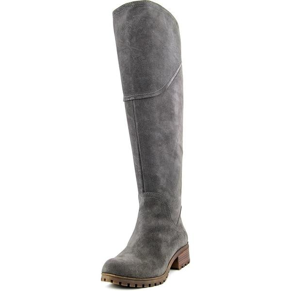 lucky brand gray suede booties