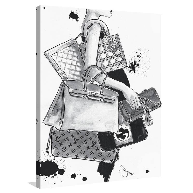 BY Jodi "Bag Lady" Giclee Print Canvas Wall Art