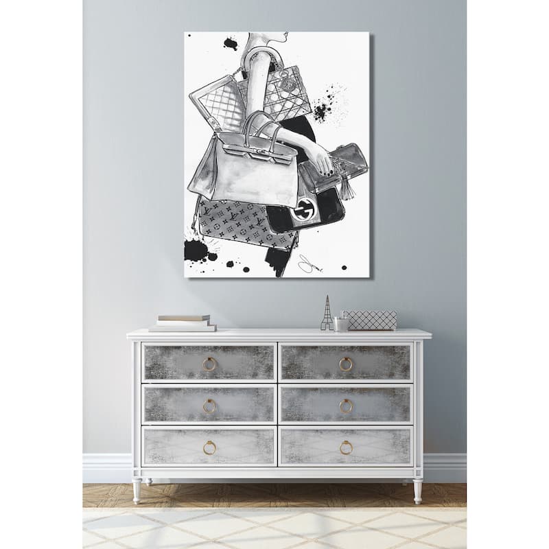 BY Jodi "Bag Lady" Giclee Print Canvas Wall Art