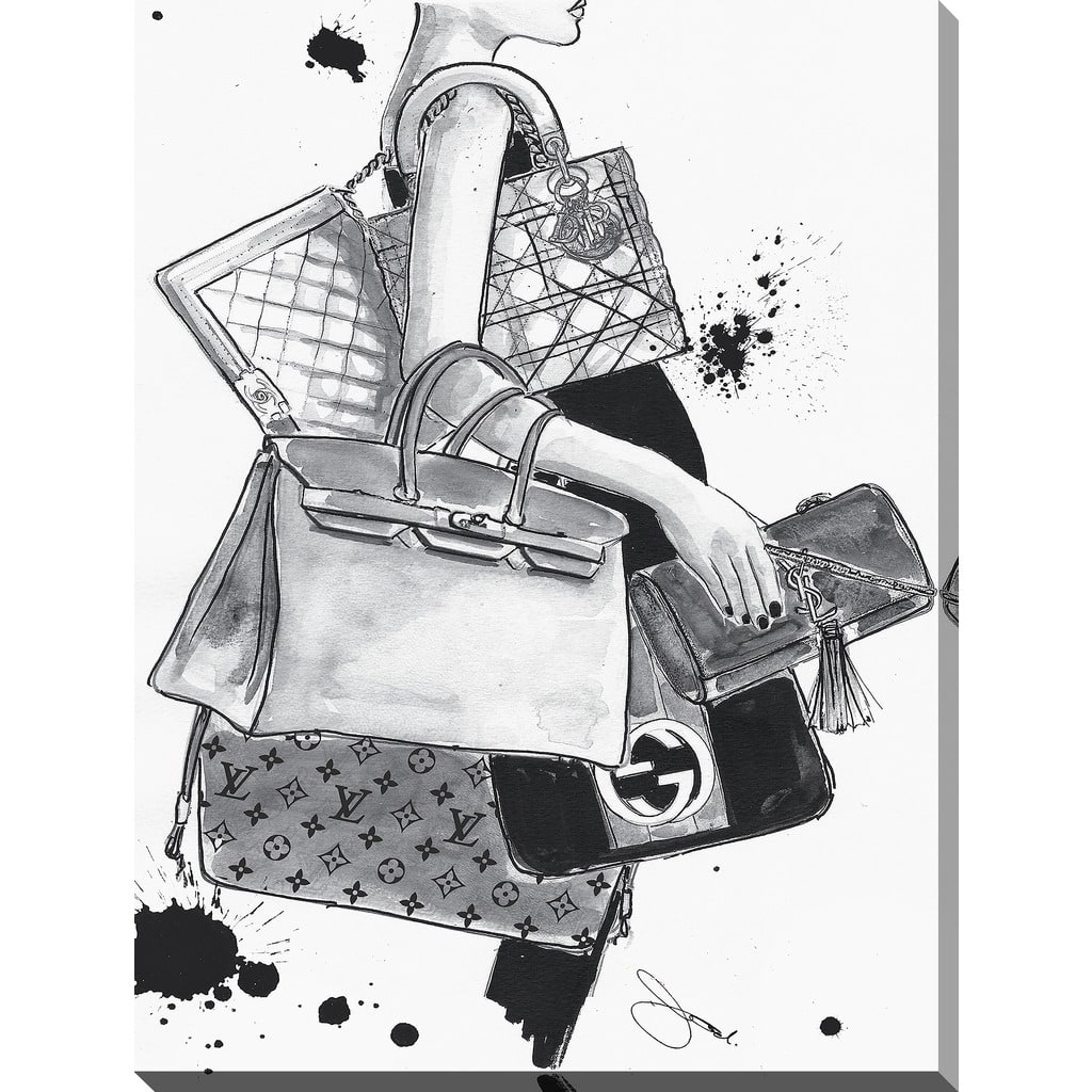 BY Jodi "Bag Lady" Giclee Print Canvas Wall Art