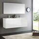 preview thumbnail 1 of 3, Fresca Vista White 60-inch Wall-hung Double-sink Bathroom Vanity with Medicine Cabinet