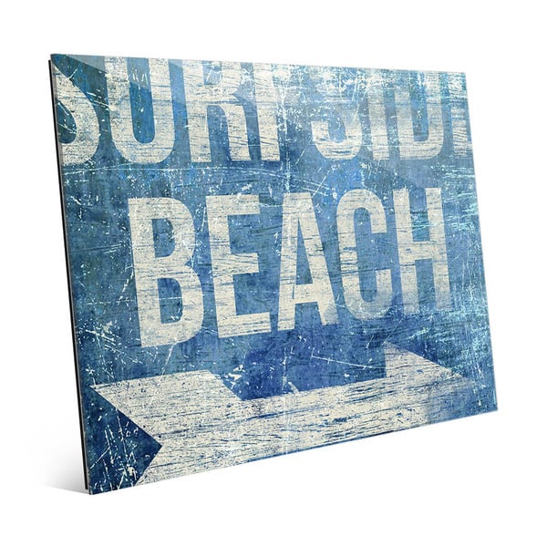 Surfside Beach Blue Acrylic Wall Art Overstock 12874255