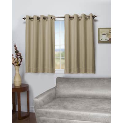 Tacoma Double-Blackout Grommet Curtain Panel - Short Length