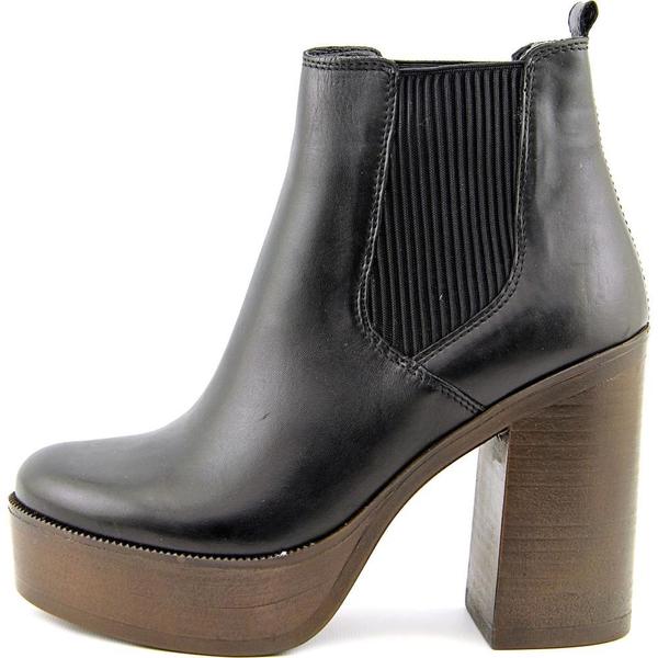 Geanna' Black Leather Boots 