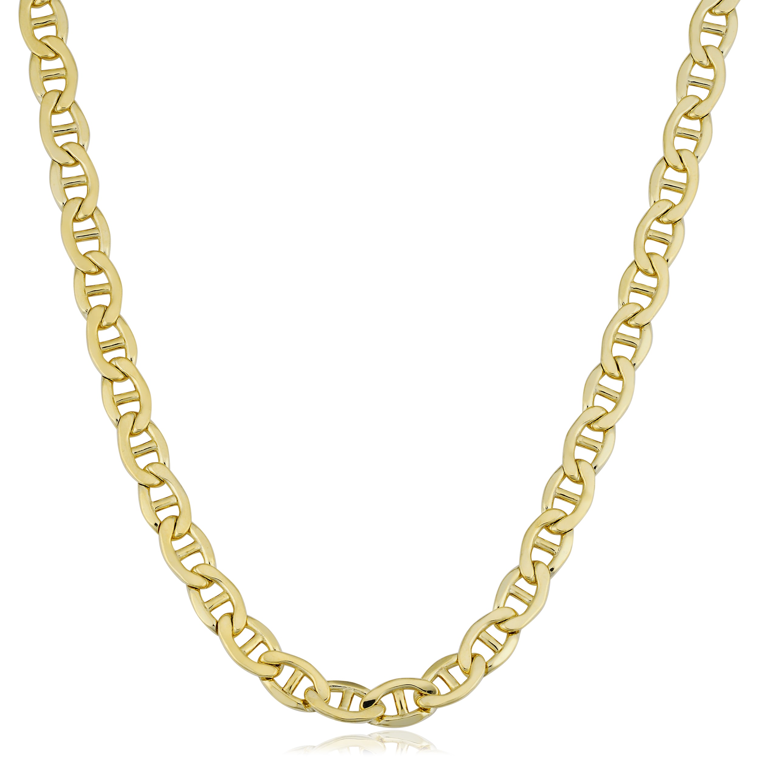 Au Naturale 14k Yellow Gold Filled Men's 5.9mm Mariner Link Chain Necklace