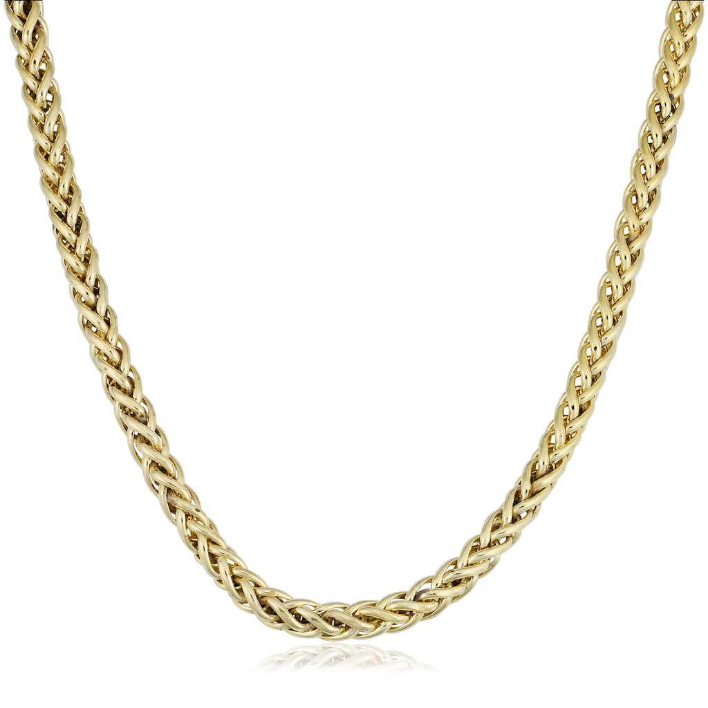 Fremada 14k Yellow Gold Filled Bold 6mm Franco Link Chain Necklace