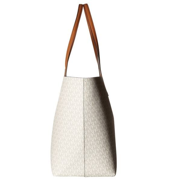 Shop Michael Kors Hayley Vanilla Acorn Large Logo Tote Bag Overstock 12876168