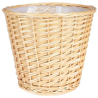 Wicker Bathroom Accessories For Less Medium Willow Waste Basket