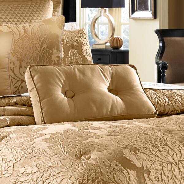 Shop Five Queens Court Colonial Gold Button Tufted Boudoir