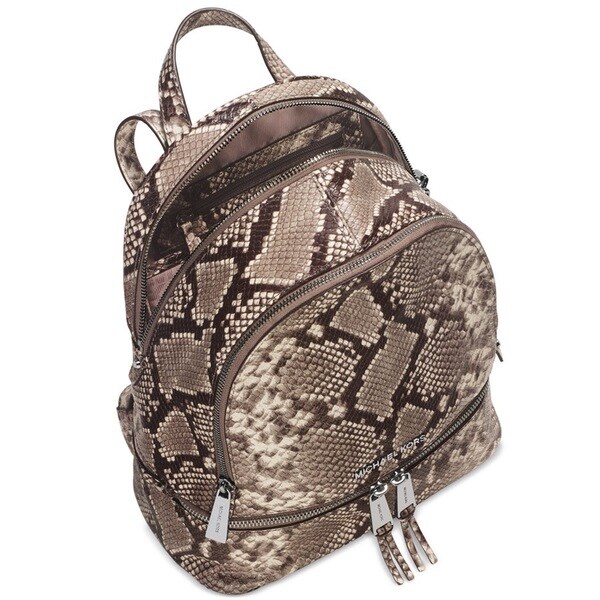 michael kors snakeskin backpack