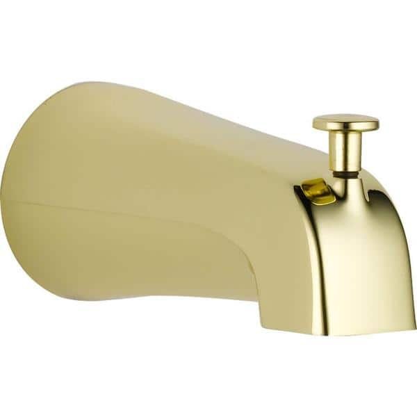 Delta Universal Showering Components Diverter Tub Spout Polished Brass ...