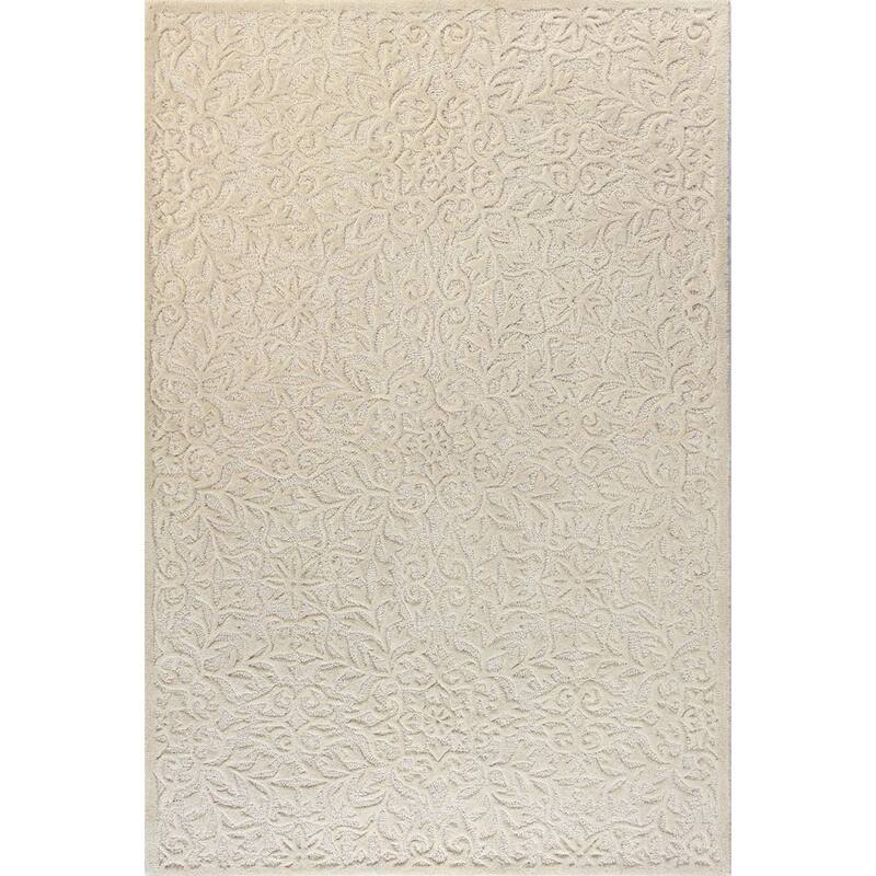 Bashian Providence Hand Tufted Contemporary Area - 5' x 7'6" - Ivory