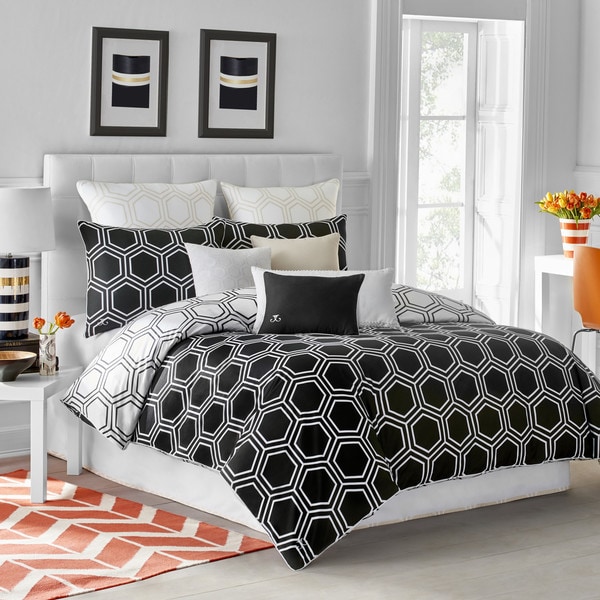 Jill Rosenwald Blackpoint Hex Duvet Cover