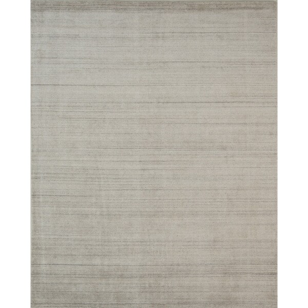 Hand-loomed Urban Ivory New Zealand Wool and Viscose Blend Rug - 10' x 13'