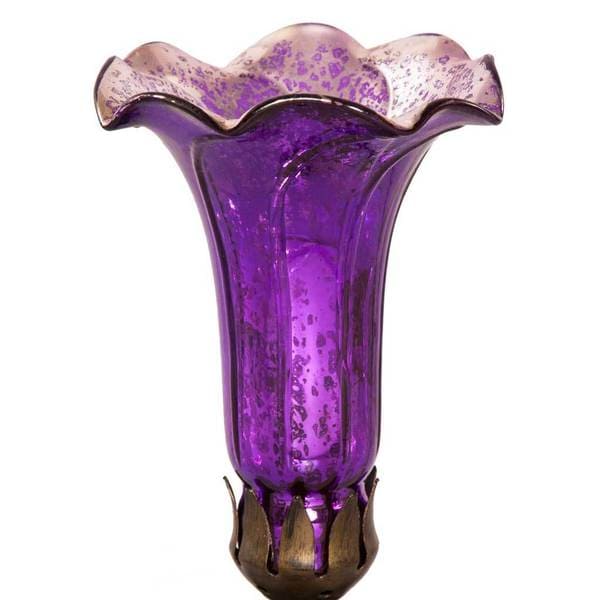 purple glass shade