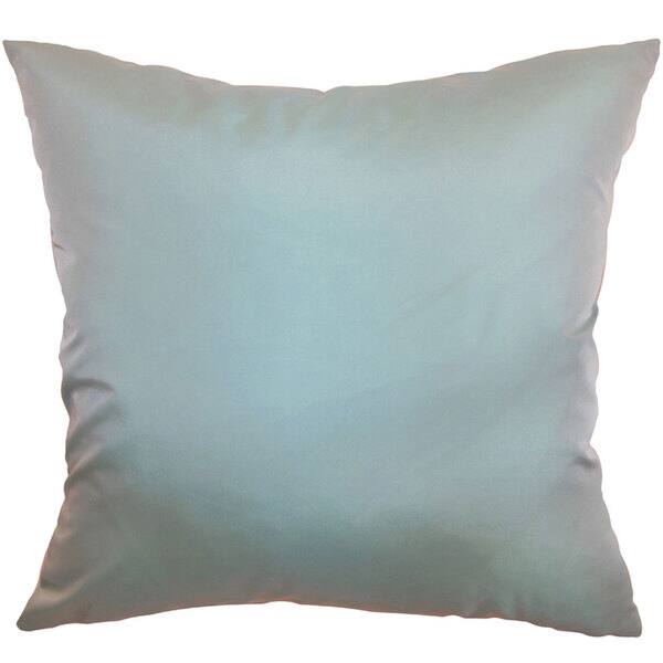 Quinta Solid Euro Sham Aqua Overstock 12884469