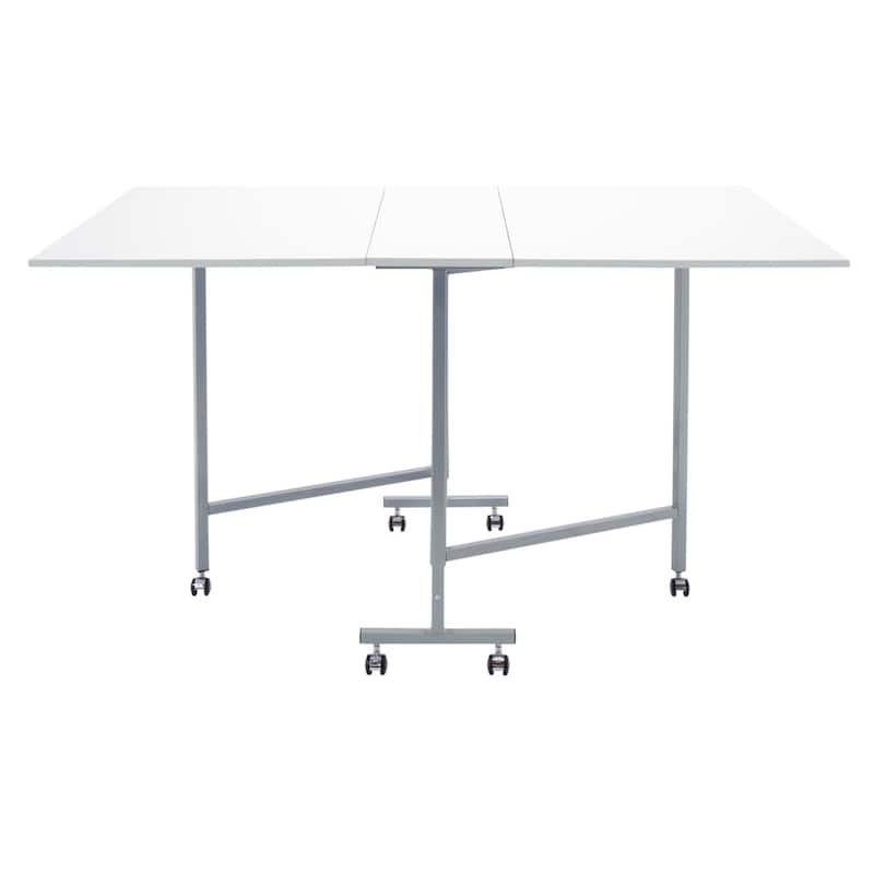 Studio Designs White Powder-coated Craft and Cutting Sewing Machine Table