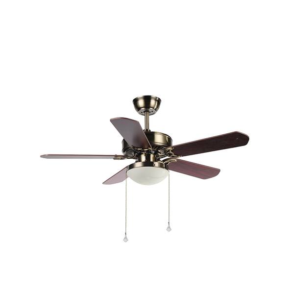 Shop Round 42 Inch Iron Blade 1 Light Ceiling Fan Free