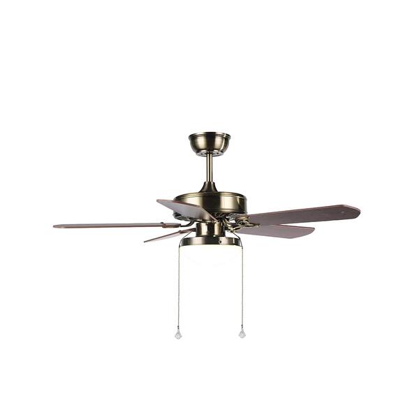 Shop Round 42 Inch Iron Blade 1 Light Ceiling Fan Free