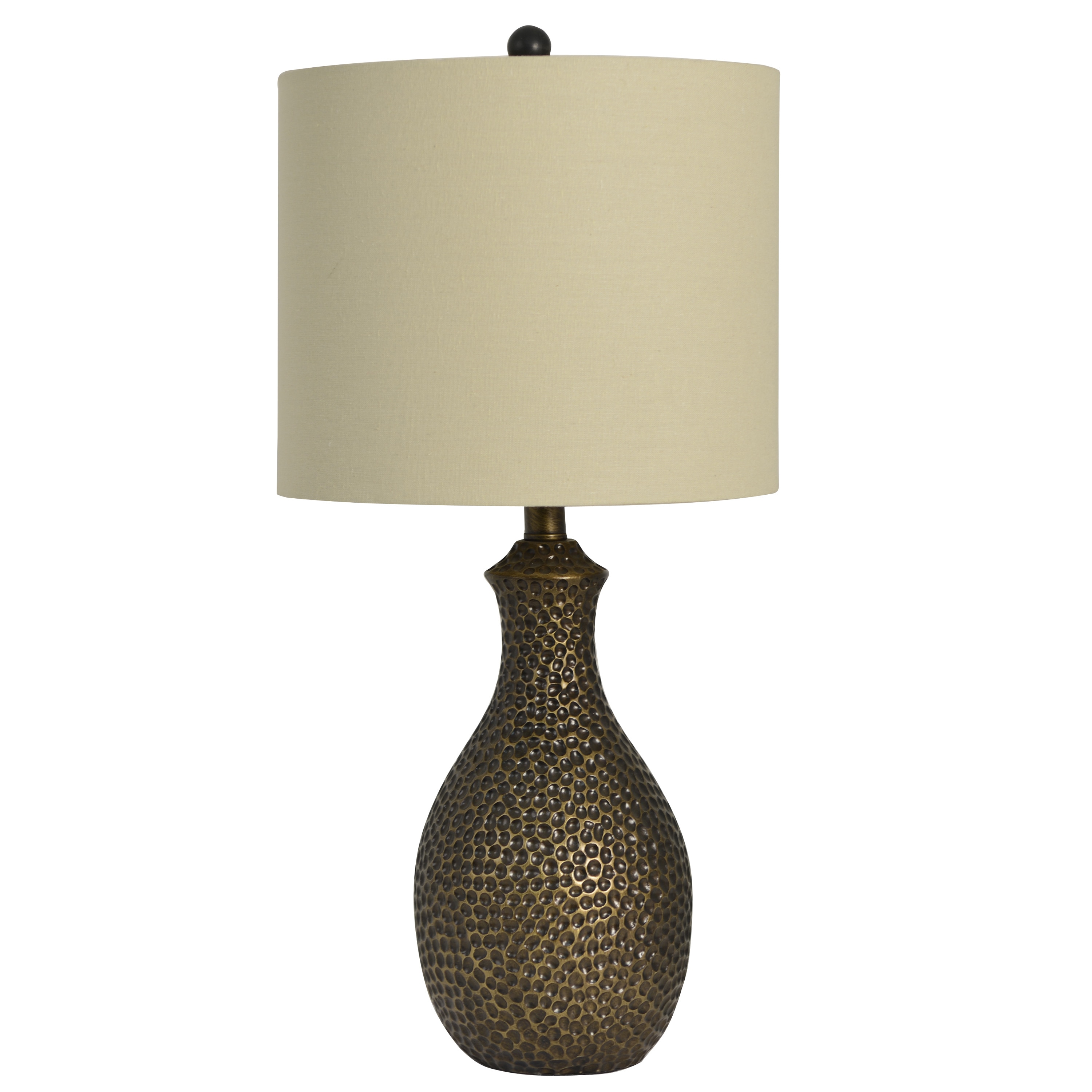 hammered bronze table lamp