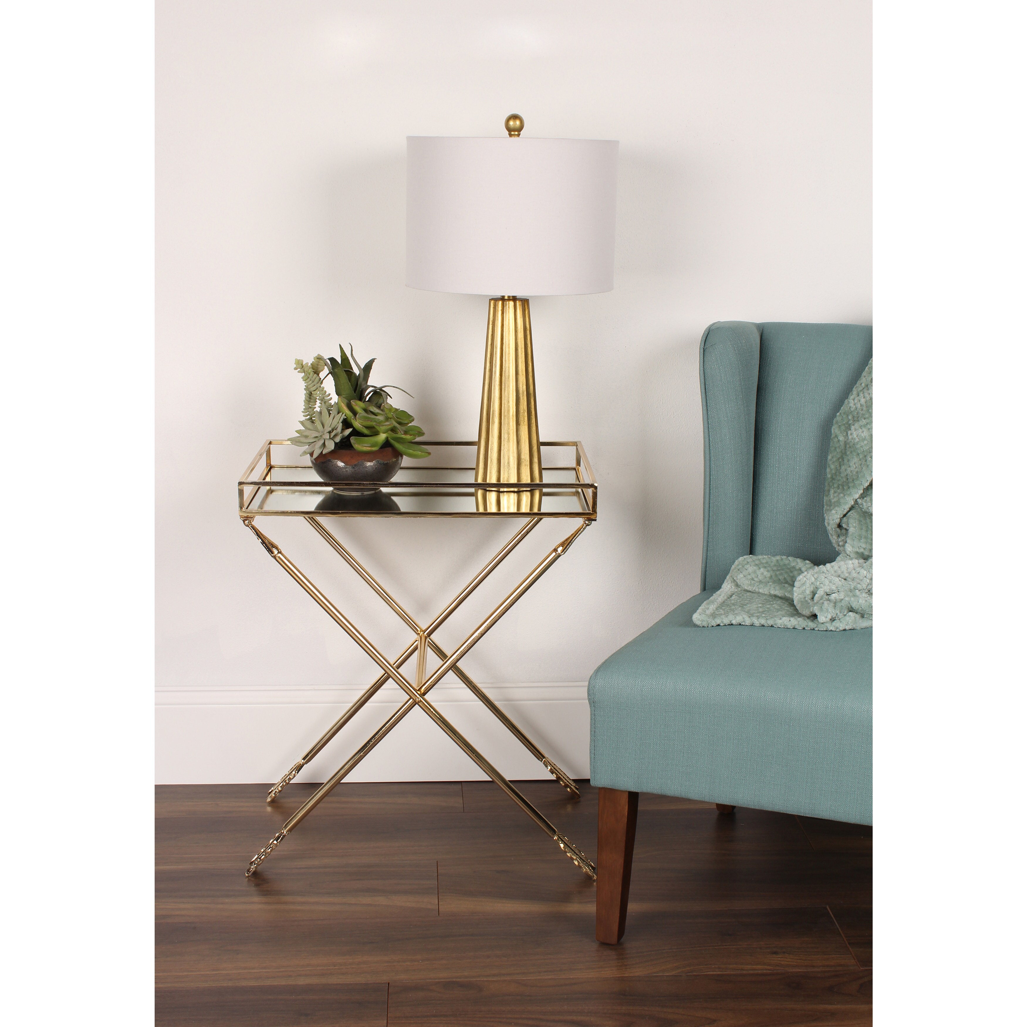 Porch Den Alamo Heights Viesca Arrow Metal Accent Table With Porch Den Alamo Heights Viesca Arrow Metal Accent Table With Mirrored