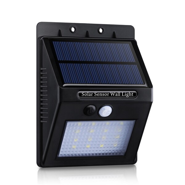 Shop ABS/ Plastic 320-Lm Solar Panel-powered Motion-sensor 16 LED Bulb ...