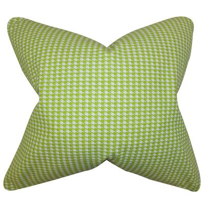Lviv Houndstooth Euro Sham Green