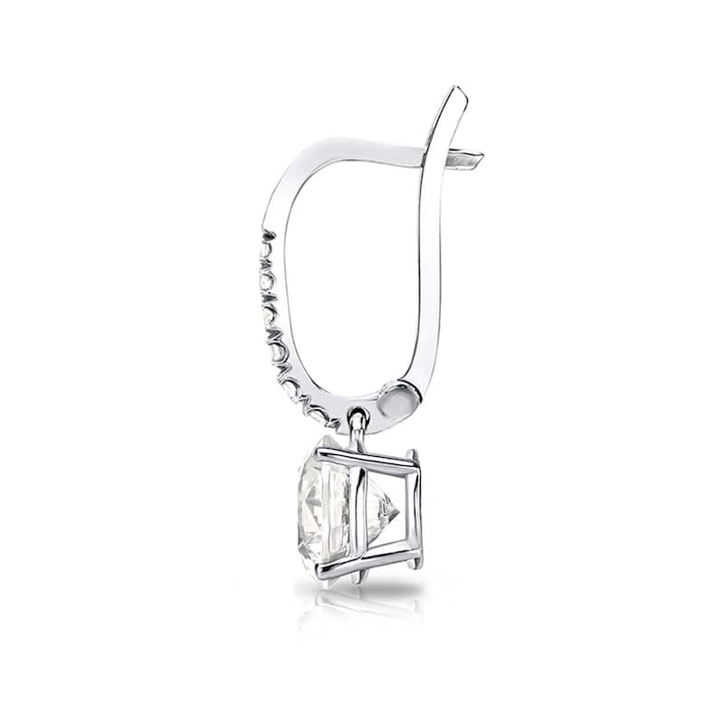 Auriya 1 1/4ctw Round Diamond Dangle Earrings 14k Gold (J-K, I1-I2)
