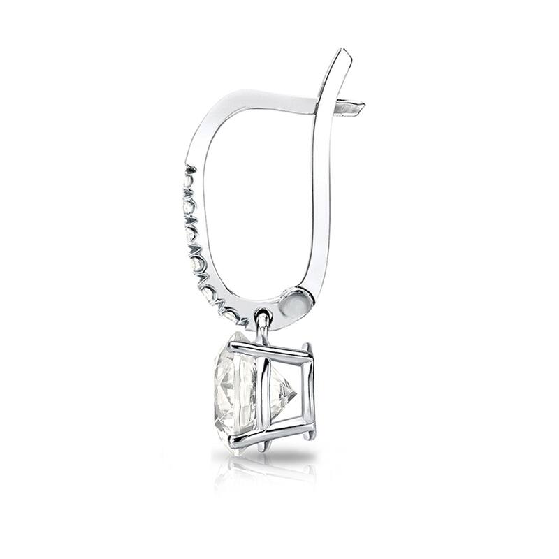 Auriya 14k Gold 1 3/4ct TDW Round Diamond Dangle Earrings (J-K, I1-I2)