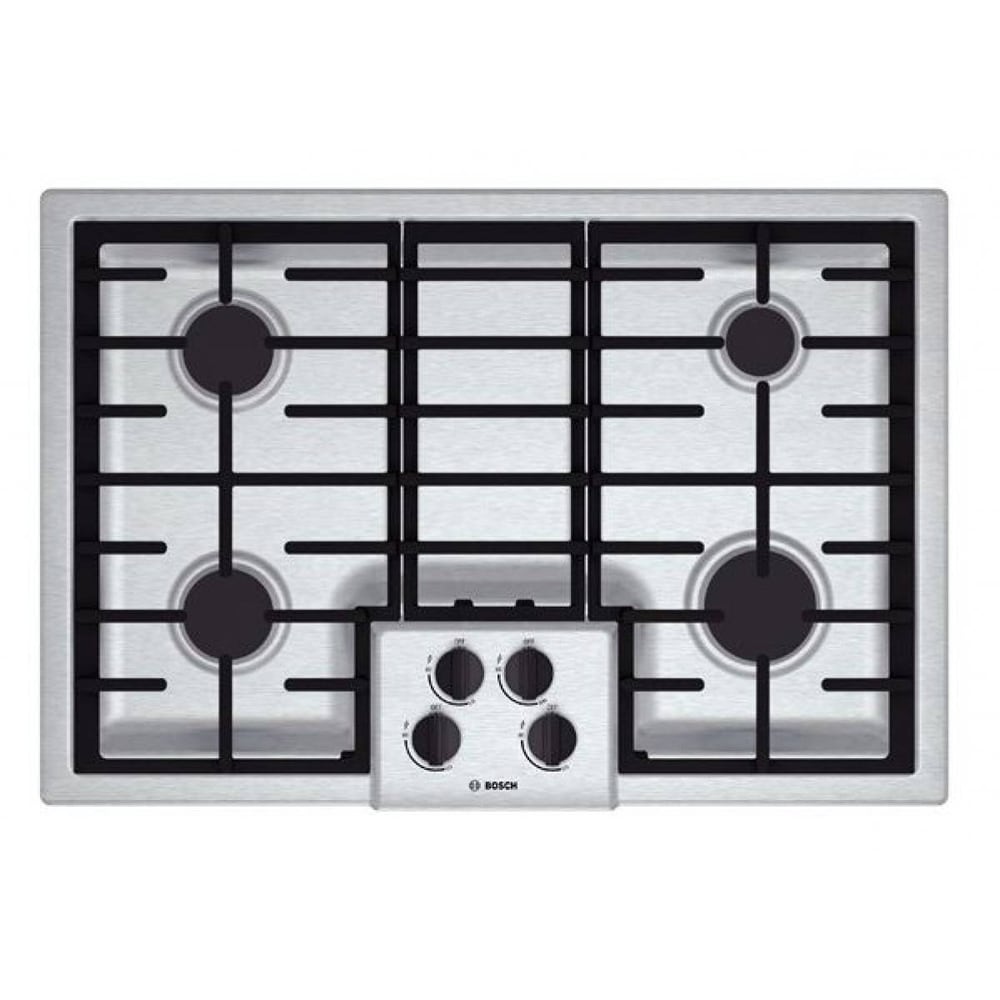 Bosch NGM5055UC 500 Series Silver Stainless Steel 30-inch Gas Cooktop (Stainless Steel)