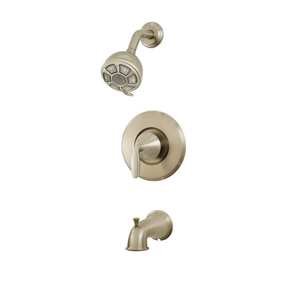 Shop Pfister Brea 1 Handle 3 Spray Tub And Shower Faucet In Tuscan