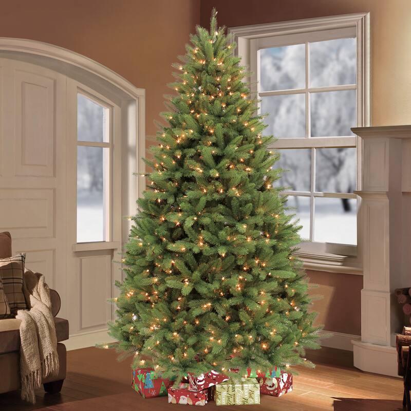 Puleo International 7.5-foot Pre-lit Douglas Fir Artificial Christmas Tree